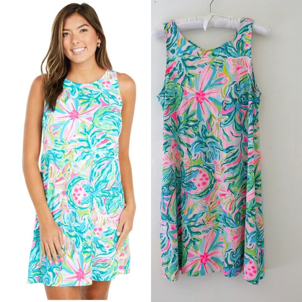 Lilly Pulitzer Kristen Cotton Swing Dress one in a Mellon Size S